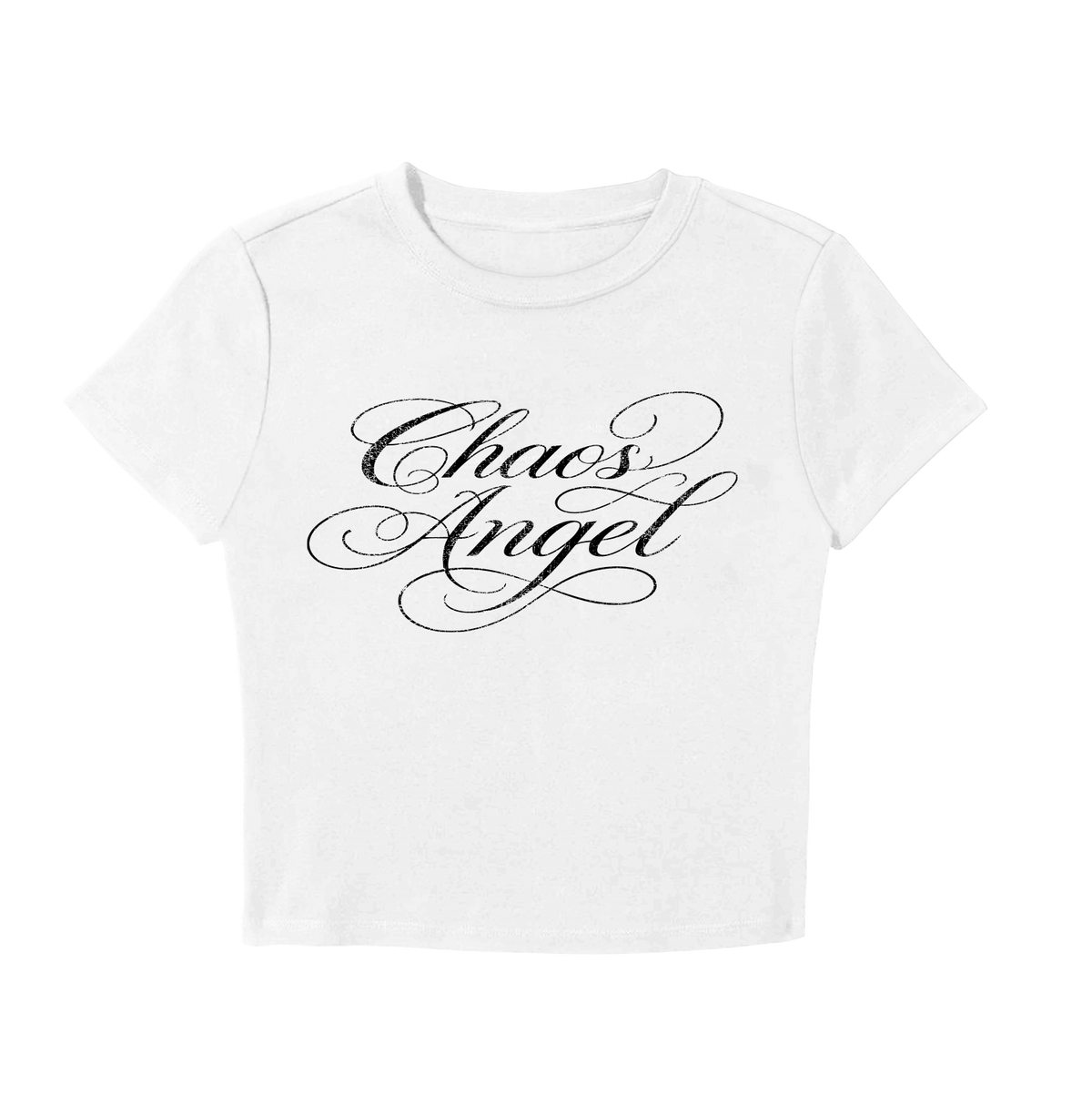 Chaos Angel Baby Tee // White