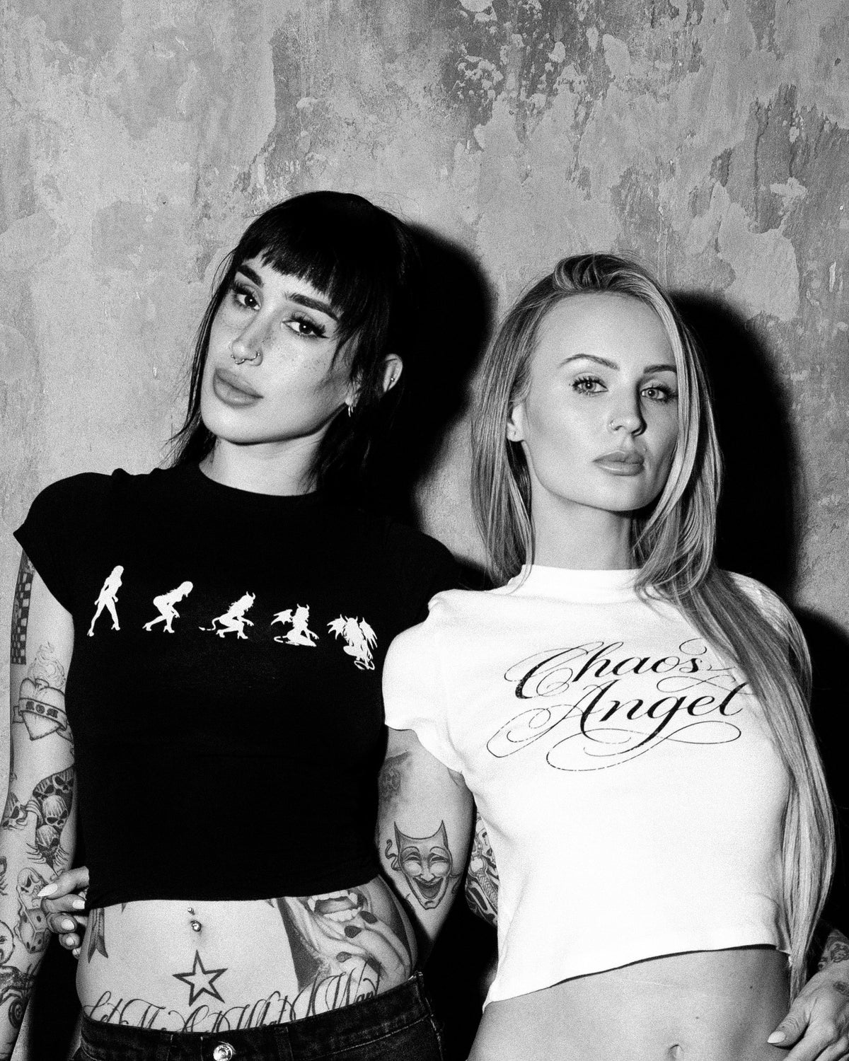 Chaos Angel Baby Tee // White